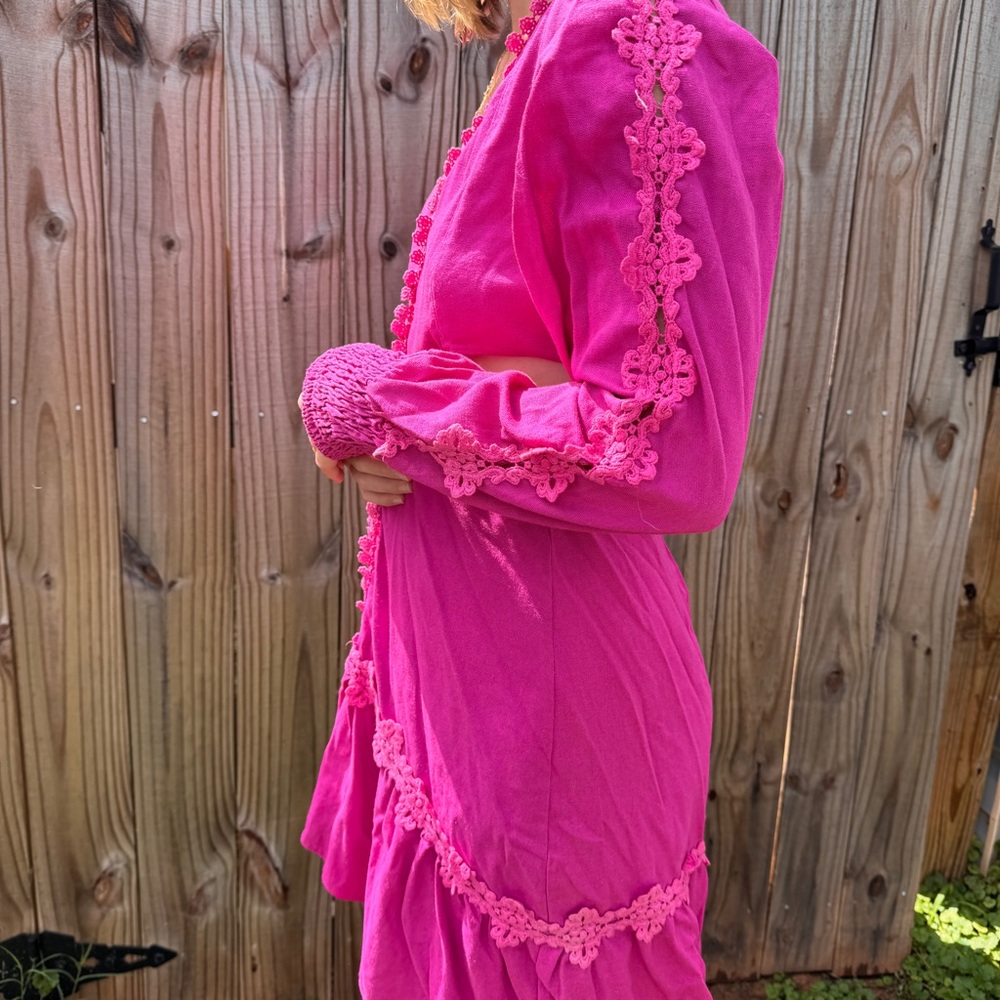 Pink Cutout Dress